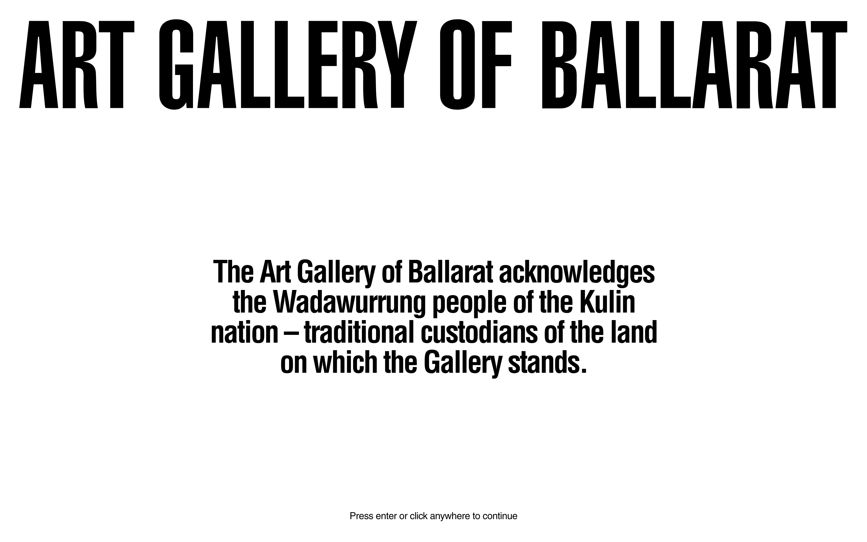 Art Gallery of Ballarat website design inspiration • MaxiBestOf